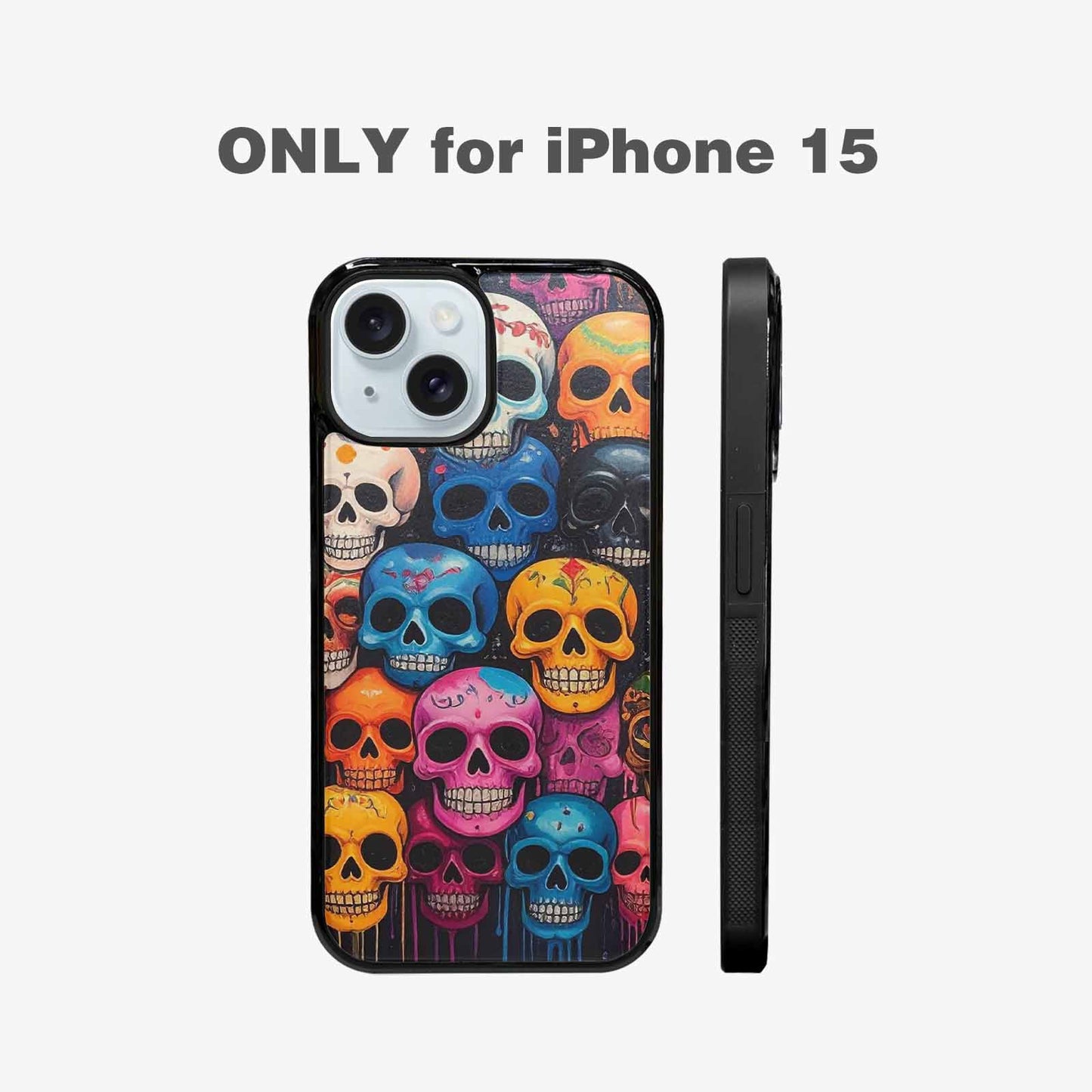 iPhone 15 Case — Skulls General Skulls Pattern, Original Design Phone Case