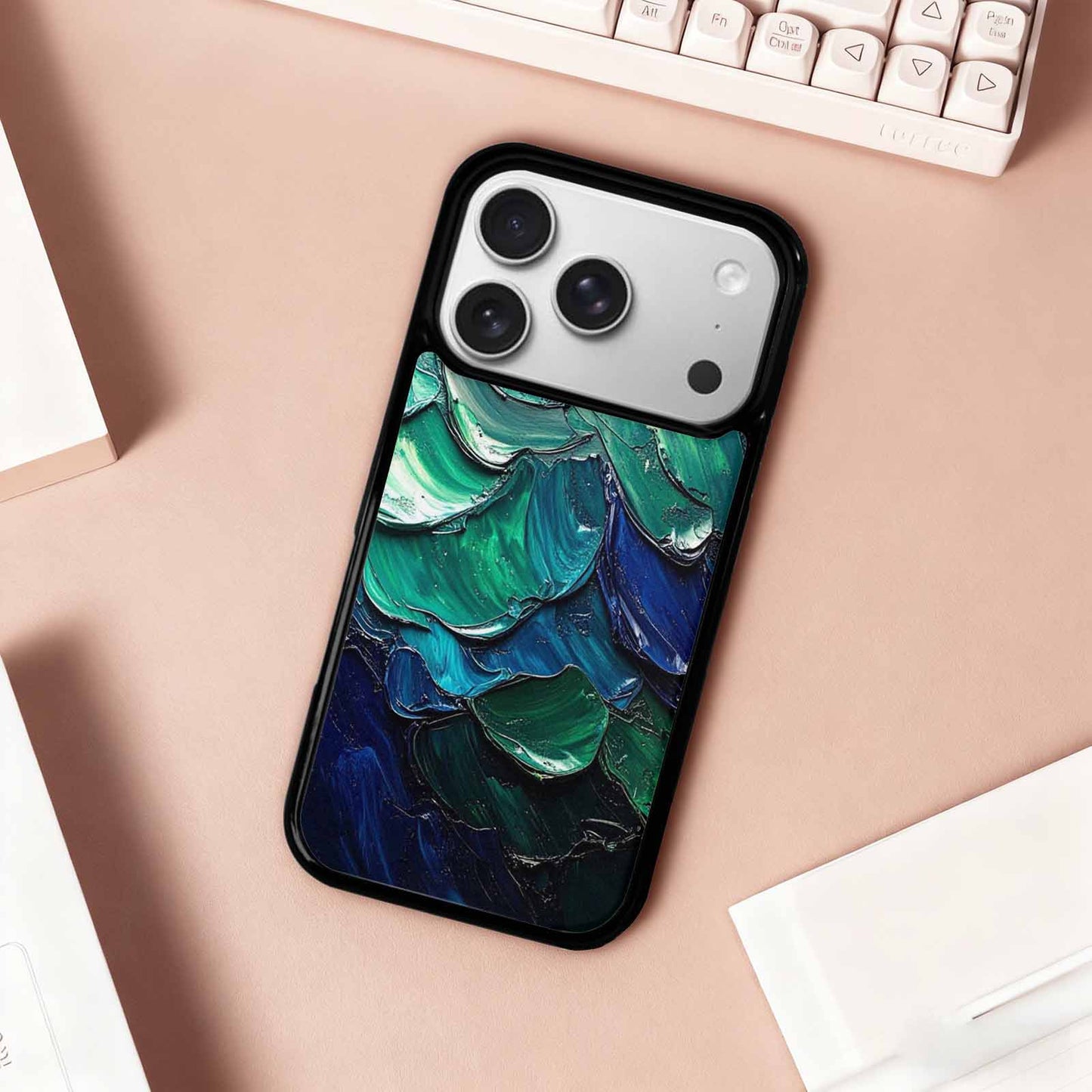 iPhone 17 Pro Case — Seamless Tileable Pattern Of Overlapping Tie, Custom Made Phone Cover