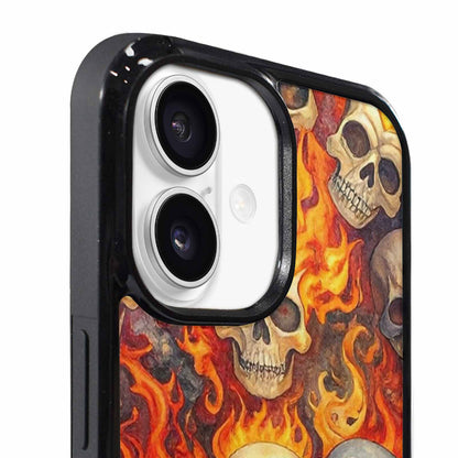 iPhone 17 Case — Skulls Flaming Skulls Small Gothic Skulls, Custom Print Case Cover
