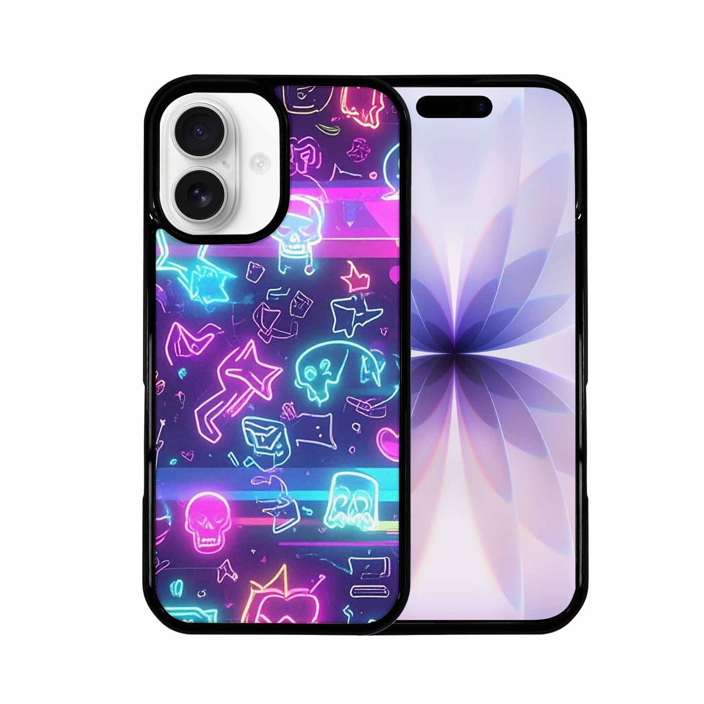 iPhone 17 Case — Neon Glow Sticker Icon Original Art, Custom Art Phone Cover