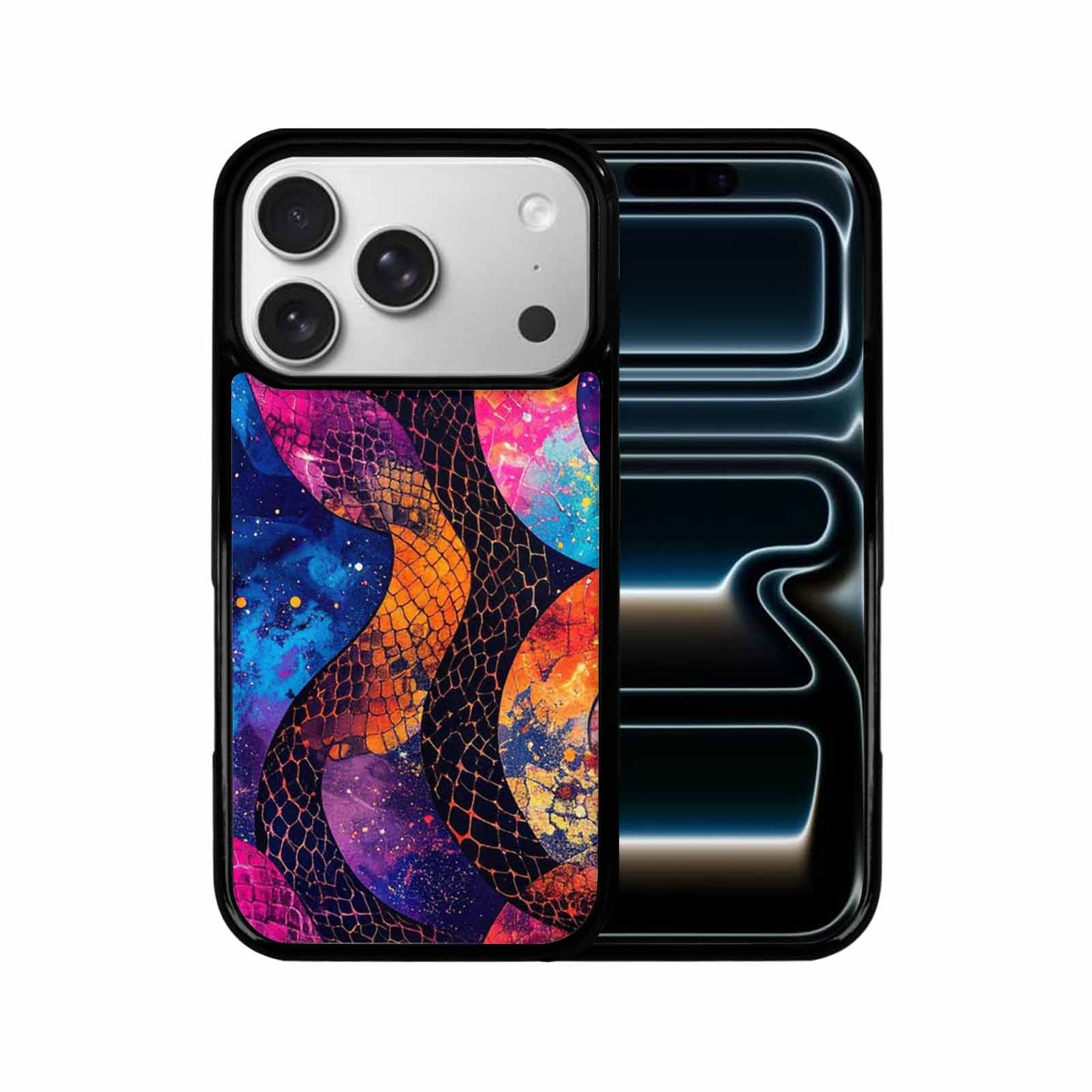 iPhone 17 Pro Case — Snake Print Galaxy Seamless Pattern Animal, Unique Phone Case Design