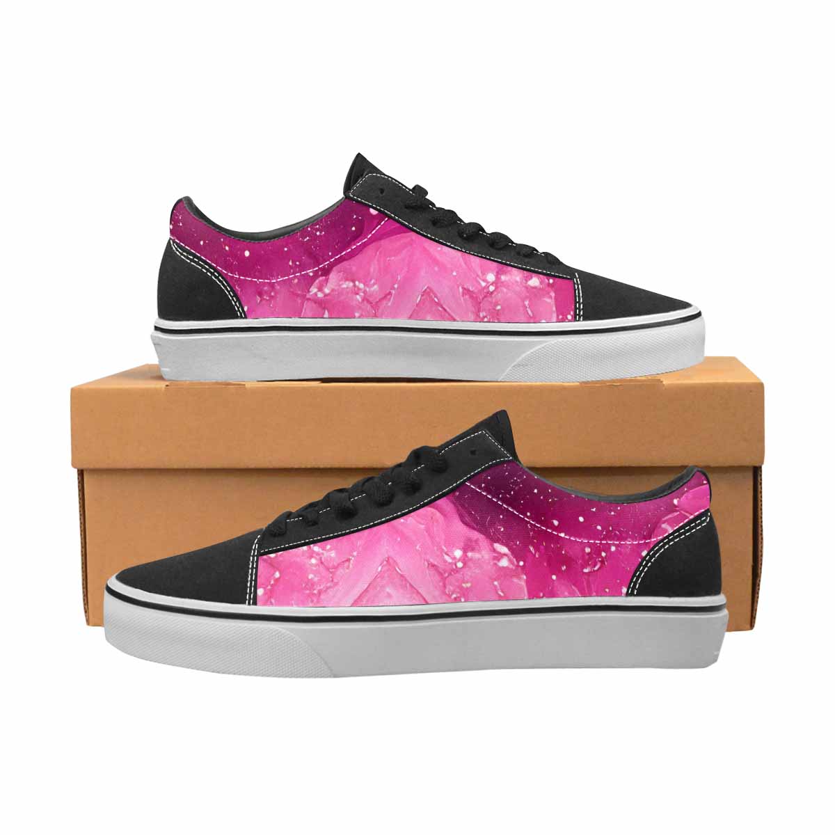 WOMEN'S Galaxy Art - Canvas Lace-Up Aesthetic Shoes
