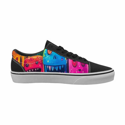 WOMEN'S Ice Cream Monsters  Lace-Up Canvas Y2K Custom Shoes