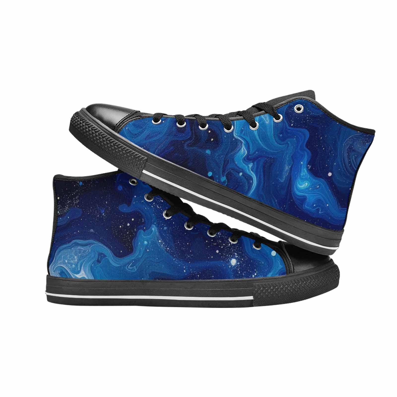 WOMEN'S Galaxy Art - High Top Canvas Surreal Sneakers