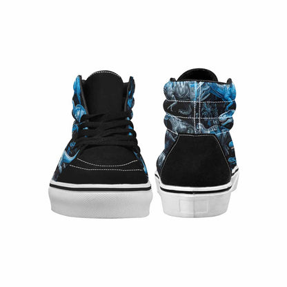 MEN'S Dinosaur Burst High Top Canvas Cottagecore Sneakers