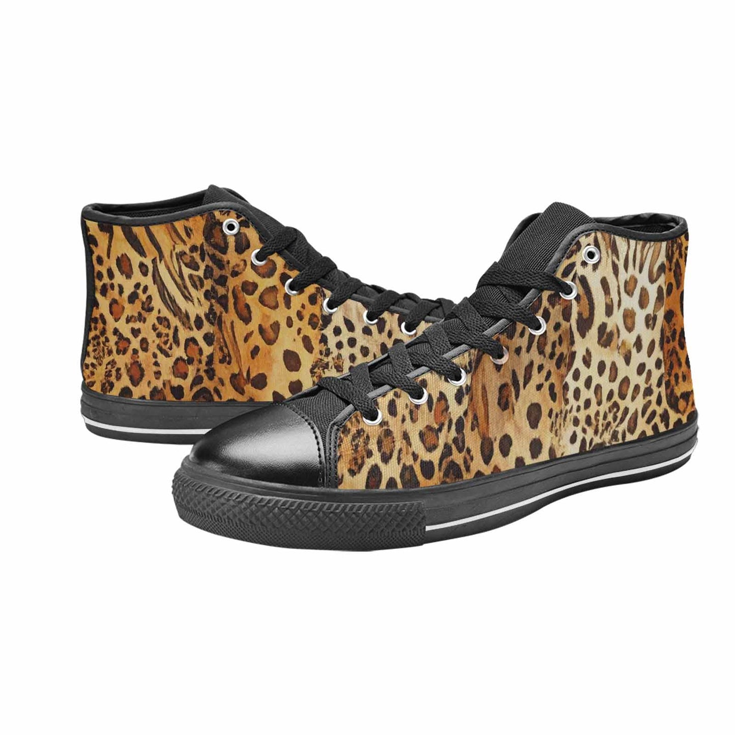 WOMEN'S Animal Print High Top Canvas Cottagecore Custom Shoes