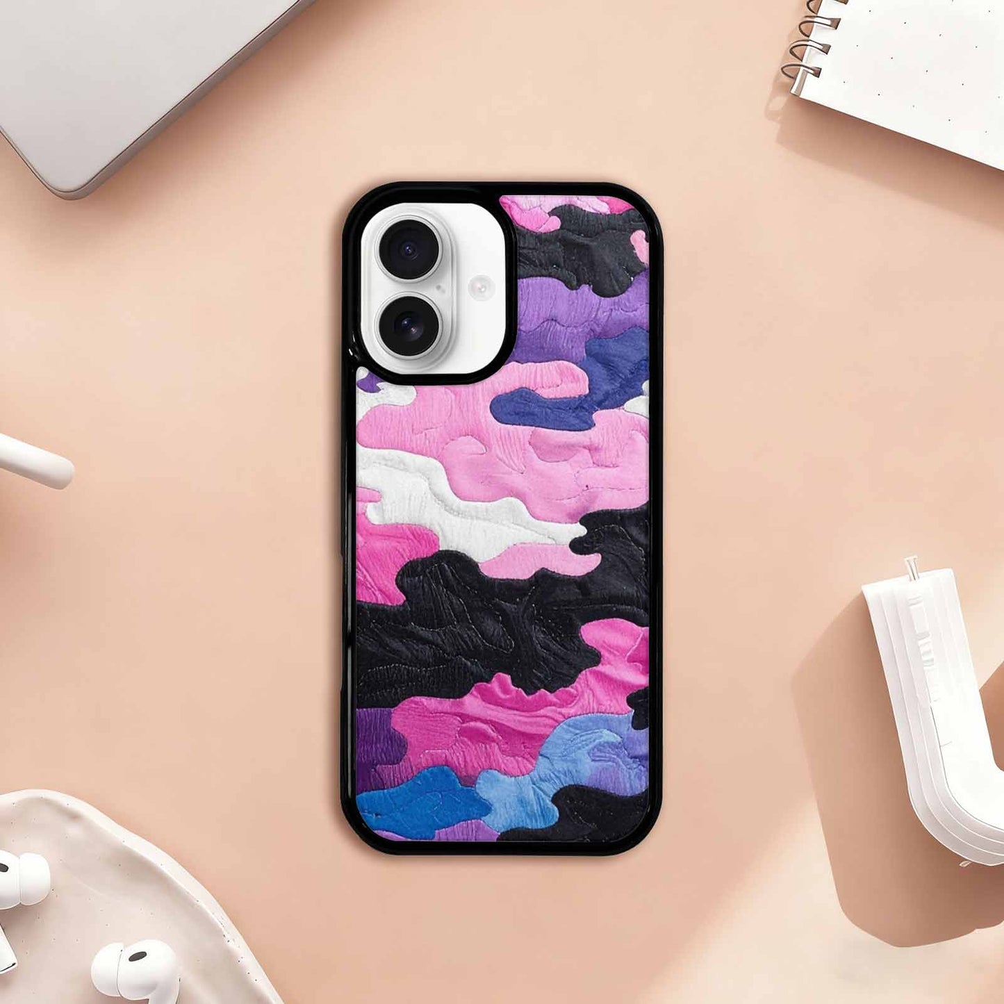 iPhone 17 Case — Vivid Camo Genderfluid Camo, Custom Designed Case Cover
