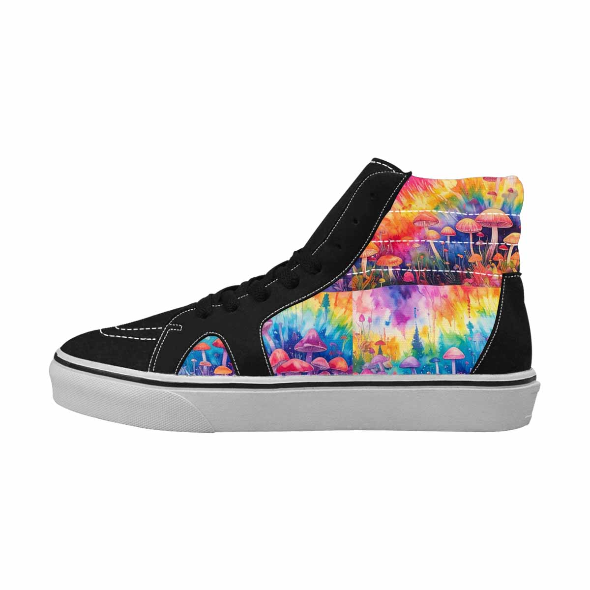 MEN'S Mushrooms  Tie Dye High Top Canvas Y2K Shoes