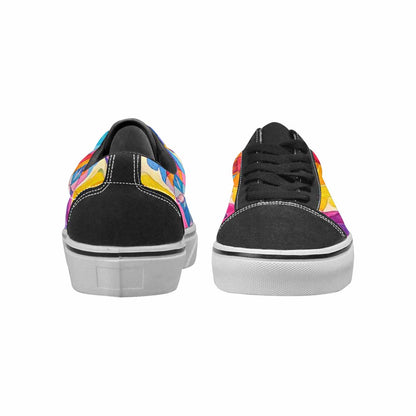 WOMEN'S Pansexual Flag Color Canvas Lace-Up Y2K Custom Sneakers
