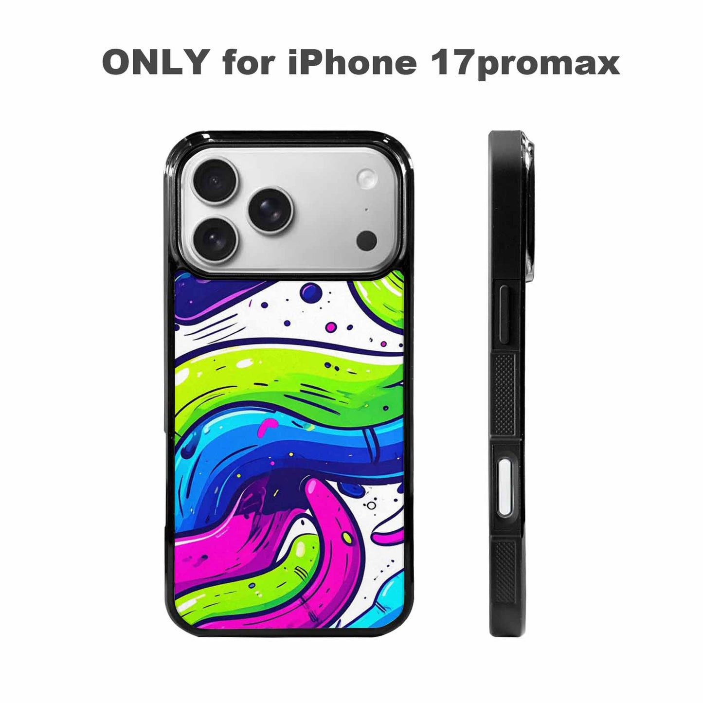 iPhone 17 Pro Max Case — Acid Wash Cartoon Tie Dye, Original Design Phone Case