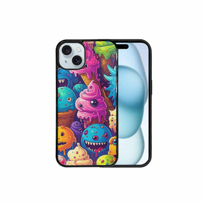 iPhone 15 Plus Case — Melting Ice Cream Monster Charac, Custom Designed Case Cover