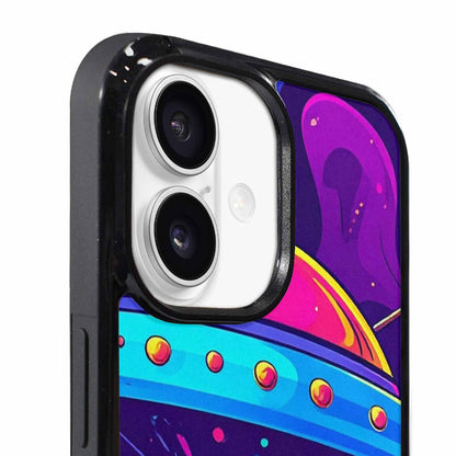 iPhone 17 Case — Alien Ufo Cartoon Art Alien Scifi, Customized Protective Case