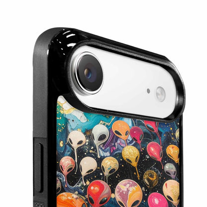 iPhone 17 Air Case — Aliens Marblealiens Pattern Uxx Alien Scifi, Custom Phone Case