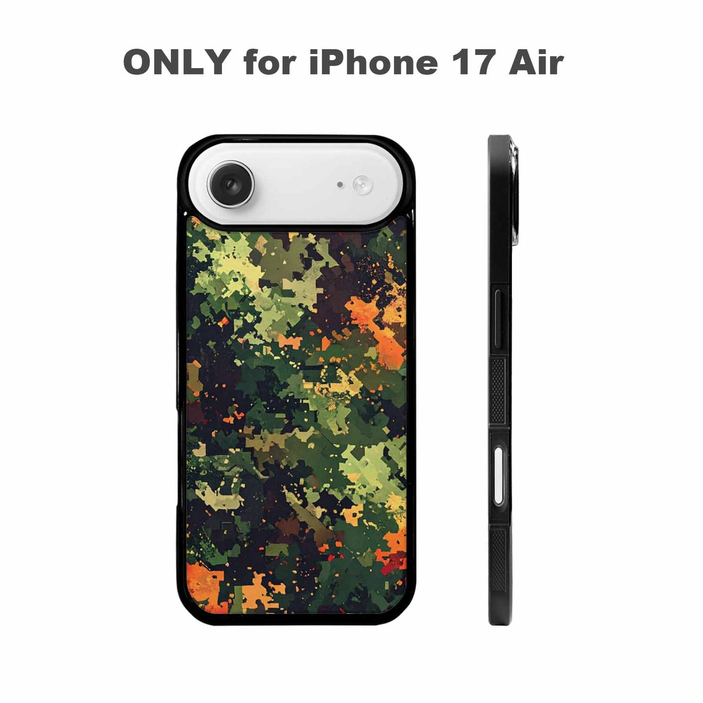 iPhone 17 Air Case — Small Military Camouflage Blotch Pattern Camo, Original Design Phone Case