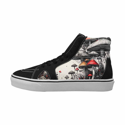 MEN'S Rainbow Drip Mushrooms High Top Canvas Aesthetic Shoes