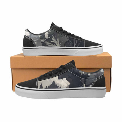MEN'S Military Camouflage Blotch Canvas Lace-Up Neon Fantasy Sneakers