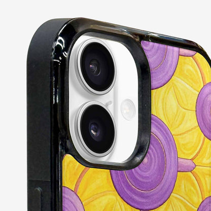 iPhone 16 Plus Case — Intersex Flag Color Theme Small Rainbow, Original Design Phone Case