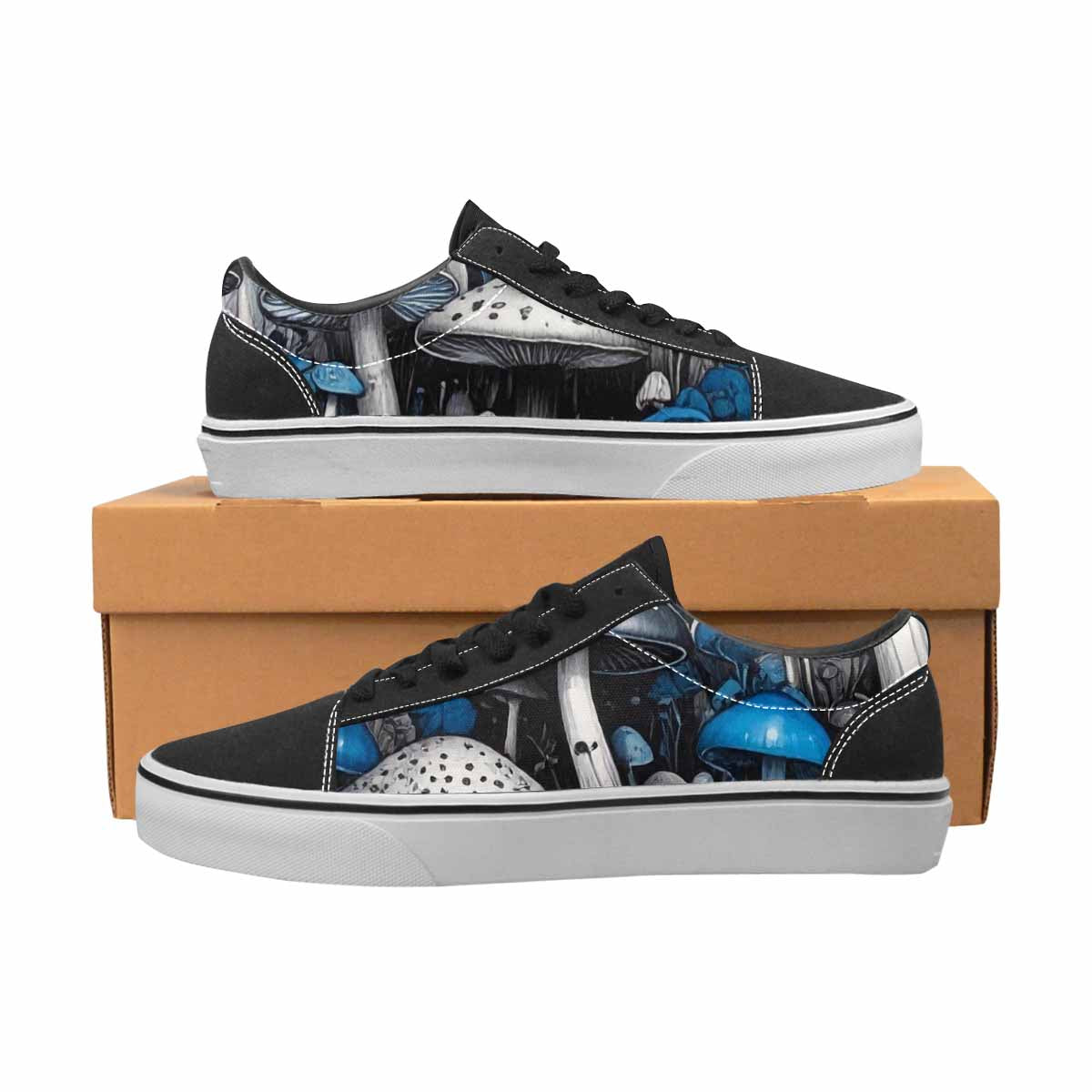 WOMEN'S Mushrooms (general) Lace-Up Canvas Dreamcore Shoes