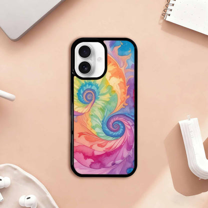 iPhone 17 Case — Tie Dye Swirls Tie Dye Tie, Personalized Phone Case