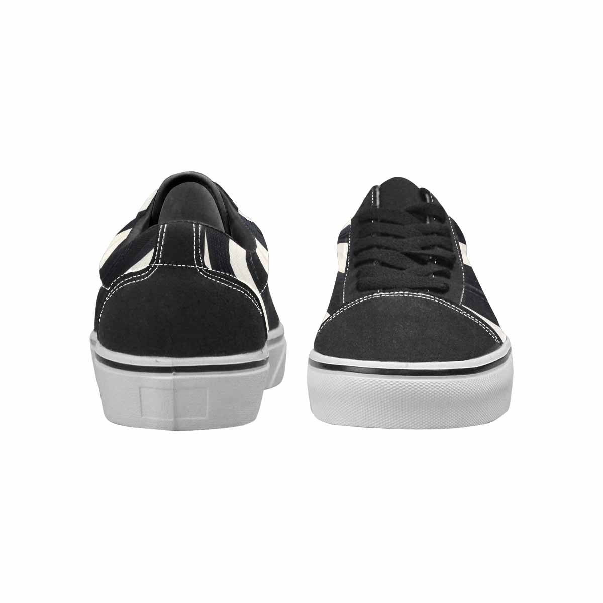 WOMEN'S Modern Zebra Stripe Canvas Lace-Up Y2K Shoes
