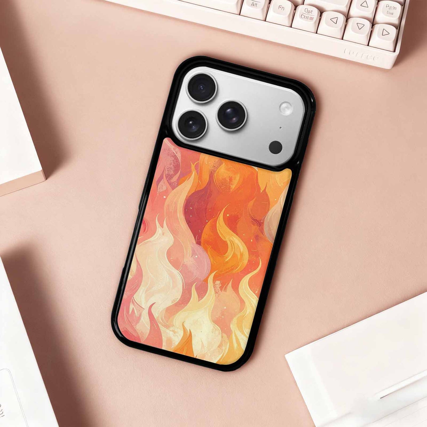 iPhone 17 Pro Case — Retro Easter Flame Retro Vintage, Unique Phone Case Design