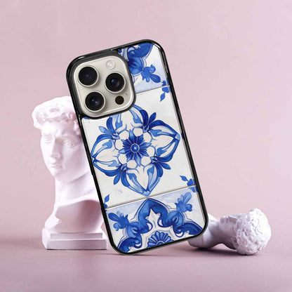 iPhone 16 Pro Case — Mexican Talavera Tile Pattern Floral Geometric, Custom Made Phone Cover