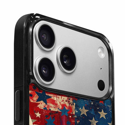 iPhone 17 Pro Max Case — Patriotic Stars And Stripes Galaxy Space, Custom Designed Case Cover