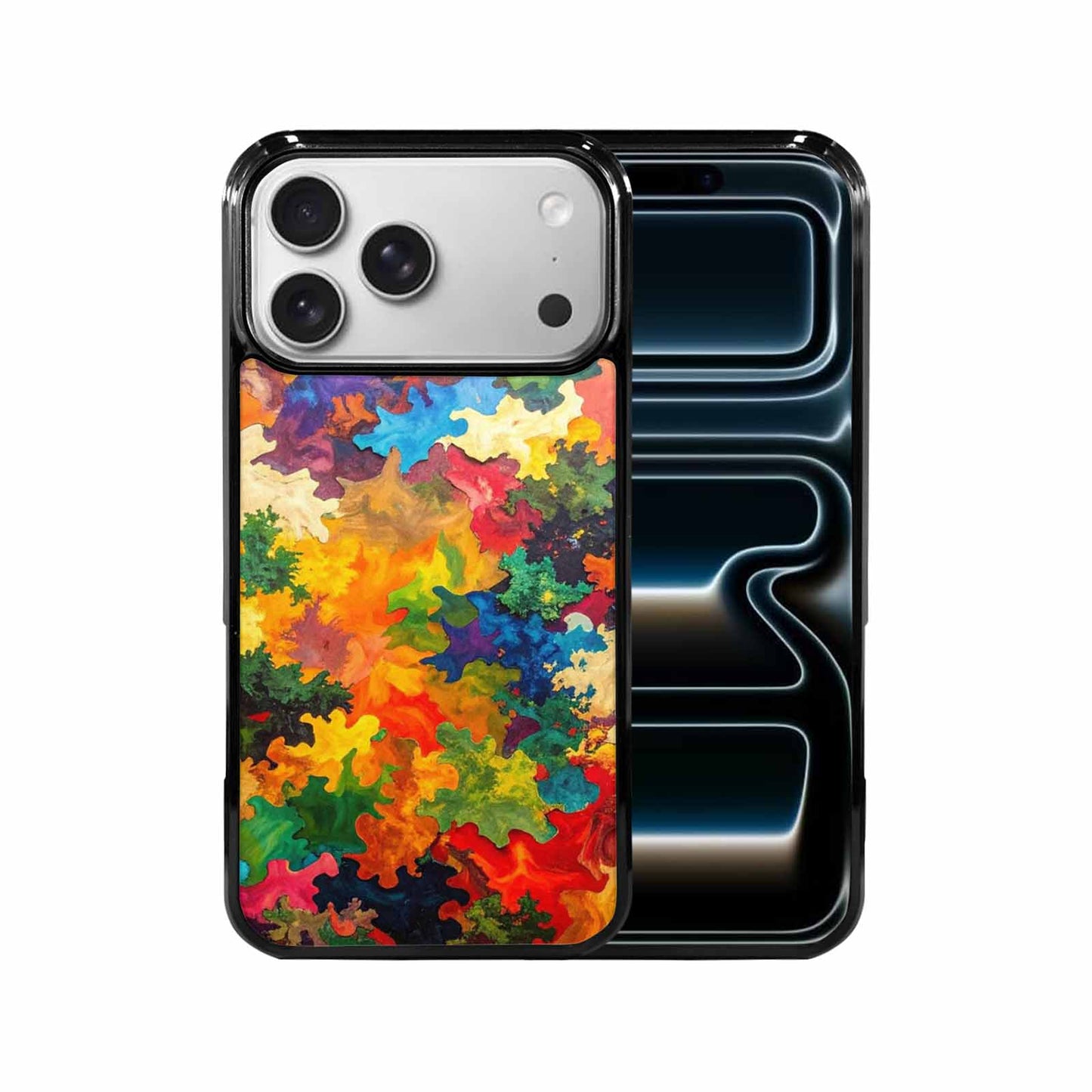 iPhone 17 Pro Max Case — Camo Patches Full Color Camo, Custom Printed Phone Case