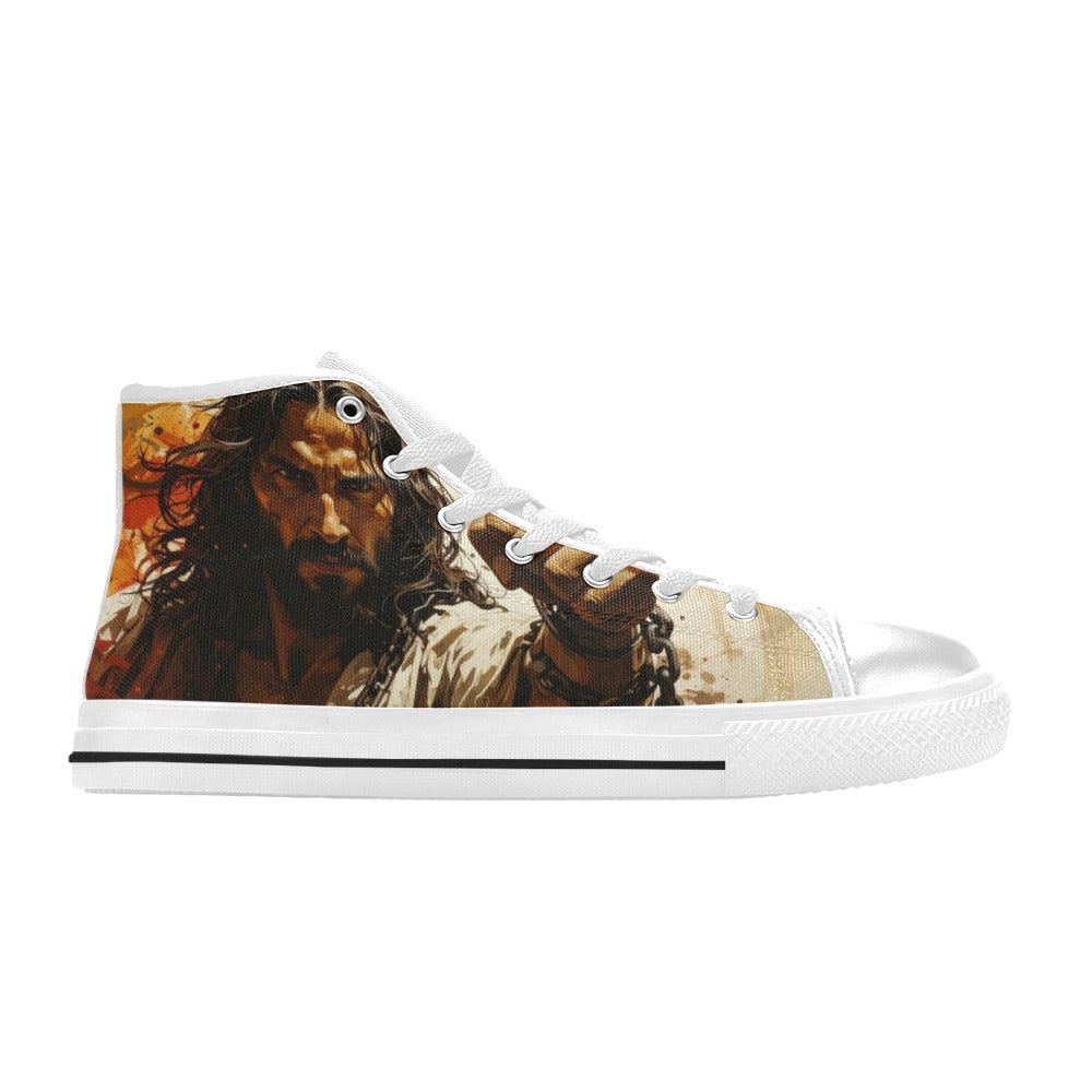 MEN'S Jesus_Ht_02 Men’S High Top Canvas Y2K Sneakers