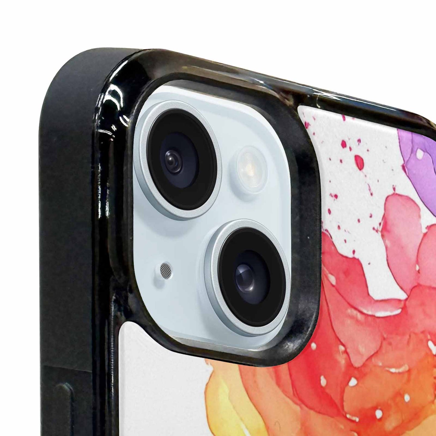 iPhone 15 Plus Case — Watercolor Splash Abstract Pattern Seamless Repeat, Custom Art Phone Cover