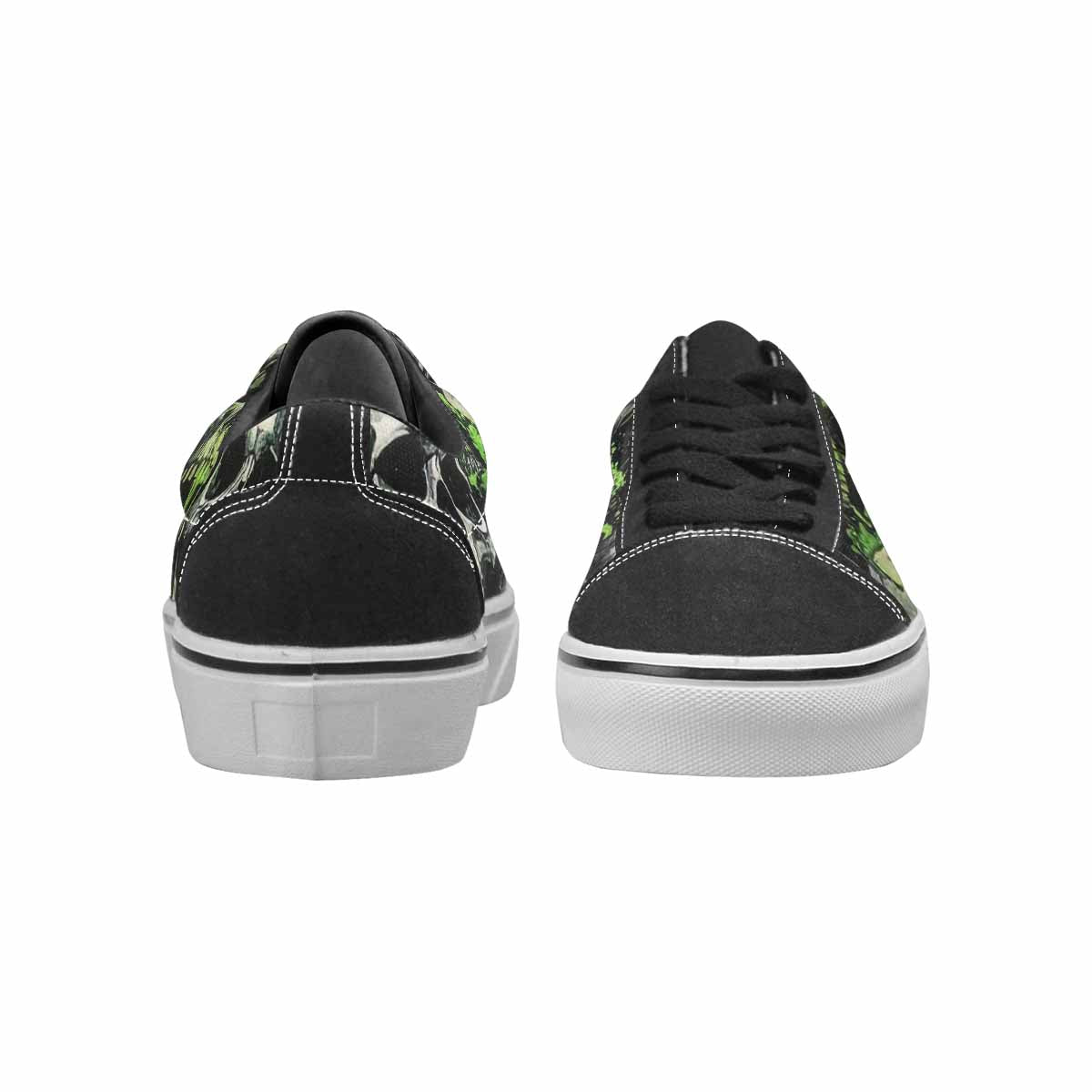 WOMEN'S Rainbow From Skull S Lace-Up Canvas Neon Fantasy Shoes