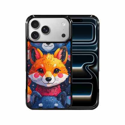 iPhone 17 Pro Max Case — Watercolor Kawaii Fox Watercolor Abstract, Personalized Phone Case