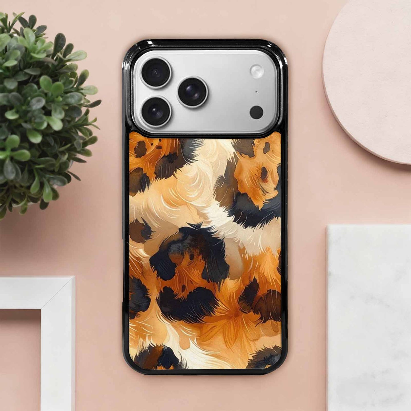 iPhone 17 Pro Max Case — Leopard Soft Airbrush Gradient Animal Print, Customized Protective Case