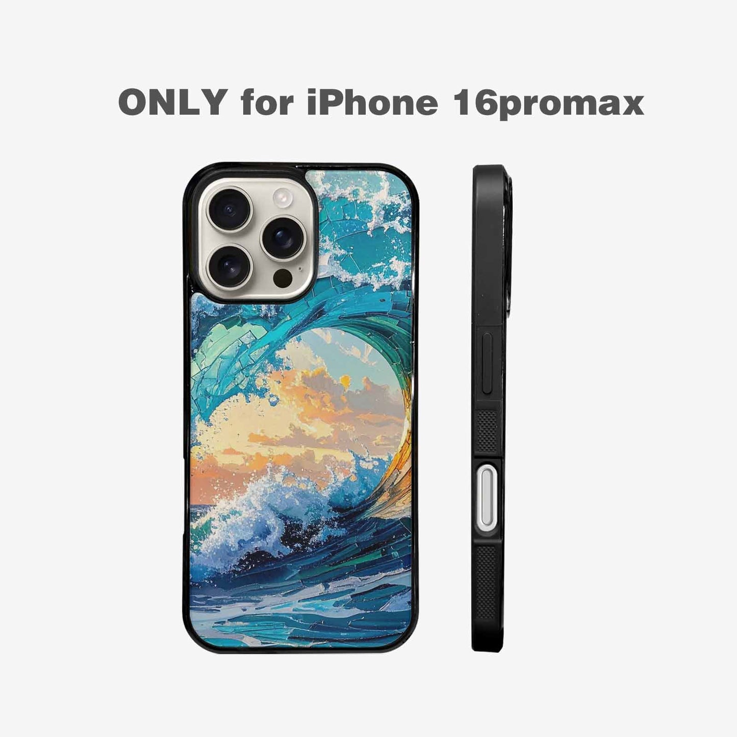iPhone 16 Pro Max Case — Wave Crest Splash Wave Crest Splash, Unique Phone Case Design