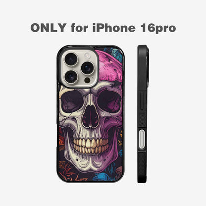iPhone 16 Pro Case — Mushroom Skull, Personalized Phone Case