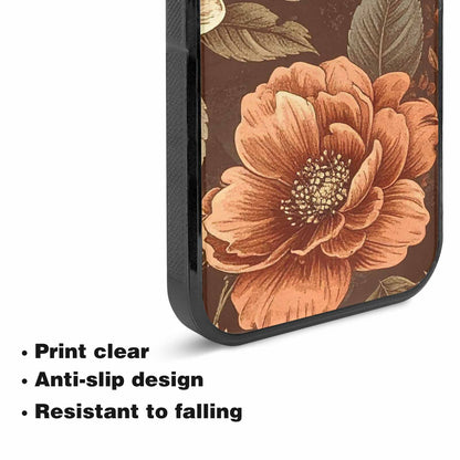 iPhone 15 Plus Case — Vintage Botanical Art Pattern, Customized Protective Case