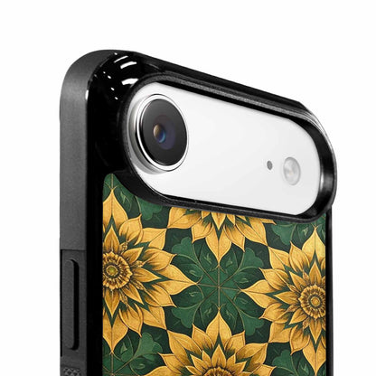 iPhone 17 Air Case — Sunflower Mandala Kaleidoscope Floral, Customized Protective Case