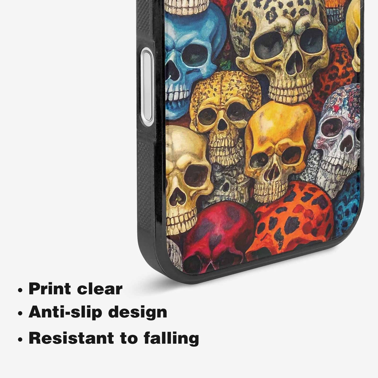 iPhone 16 Case — Skulls Animal Printskulls Patt Ddn, Custom Art Phone Cover