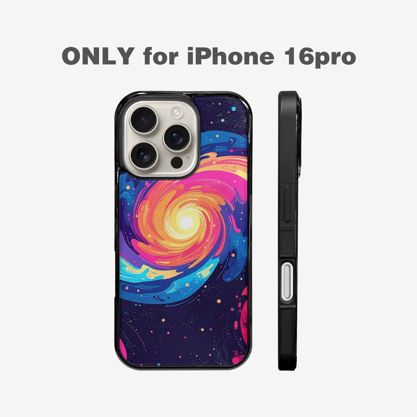 iPhone 16 Pro Case — Love Wins Galaxy Seamless Pattern Vibrant, Unique Phone Case Design