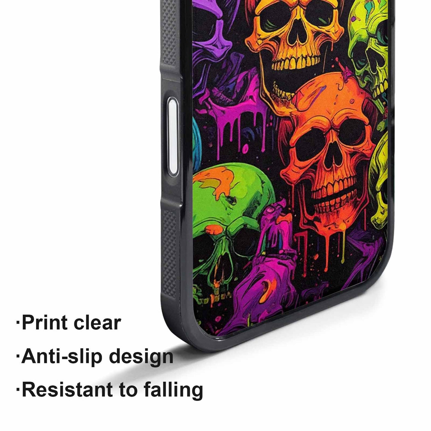 iPhone 17 Air Case — Vibrant Camo Of Skeletons Neon Camo, Customized Protective Case