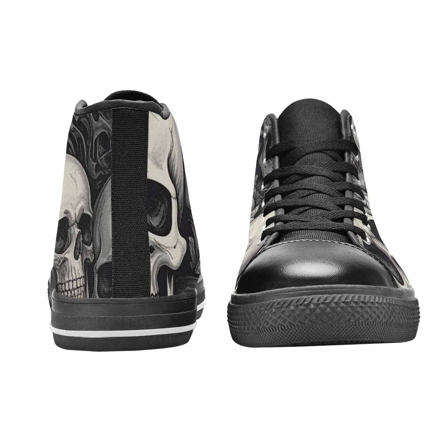 WOMEN'S Skulls - Classic High Top Canvas Vivid Sneakers