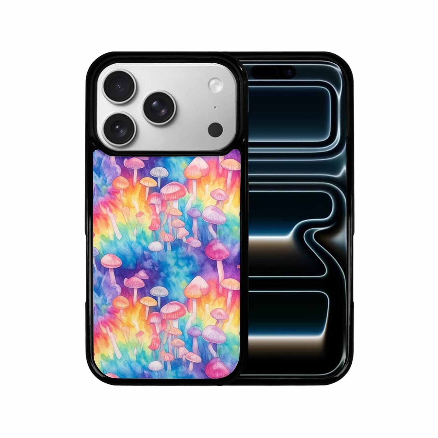 iPhone 17 Pro Case — Mushrooms Tie Dyemushrooms Pat Cg9 Tie, Customized Protective Case