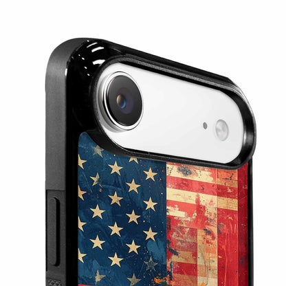 iPhone 17 Air Case — Small American Flag Stars And Galaxy, Custom Printed Phone Case