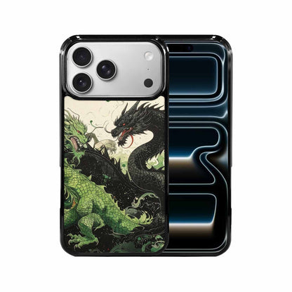 iPhone 17 Pro Max Case — Dragon Scale Black &amp; Original Art, Custom Art Phone Cover
