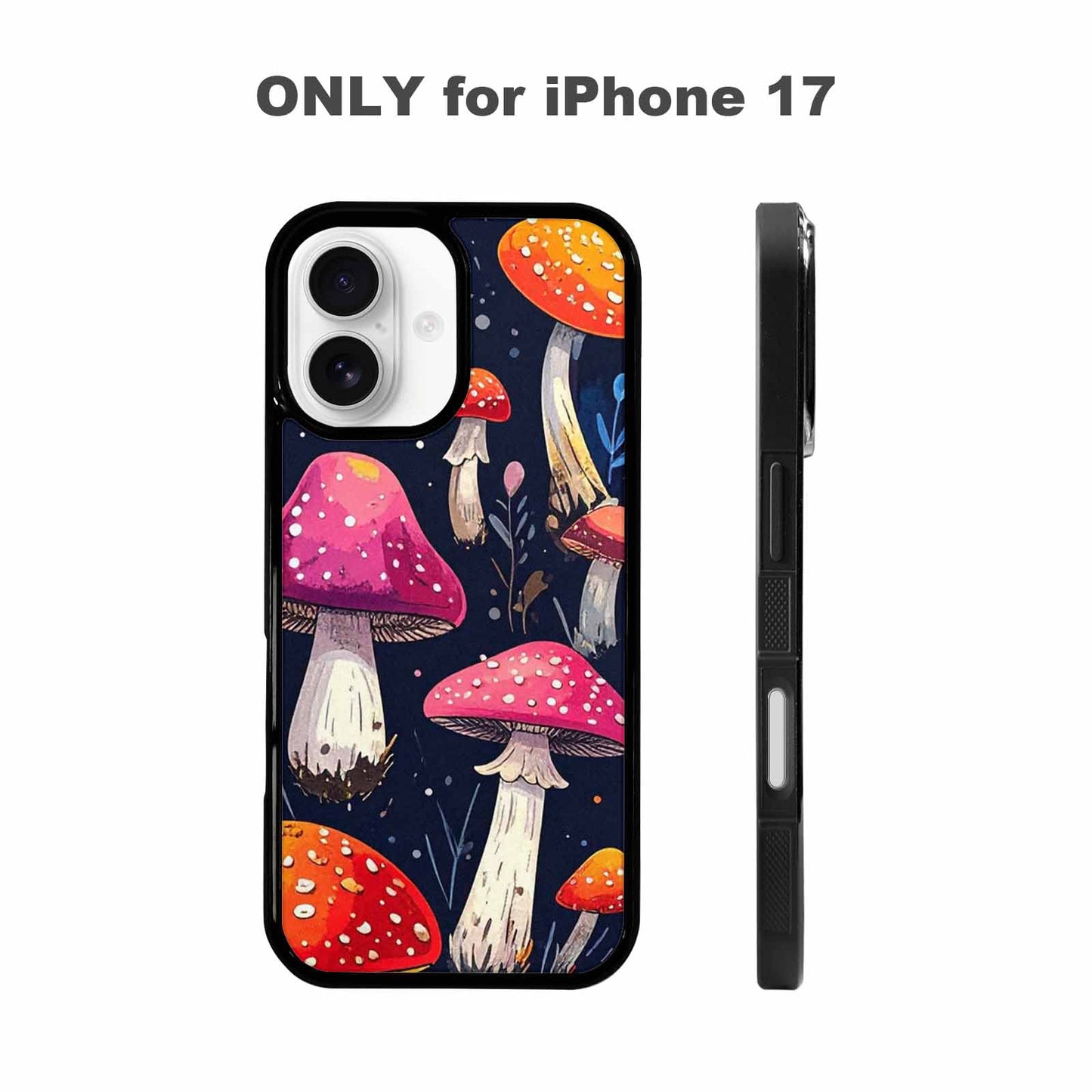 iPhone 17 Case — Vivid Winter Mushroom Cartoon Cute, Personalized Phone Case