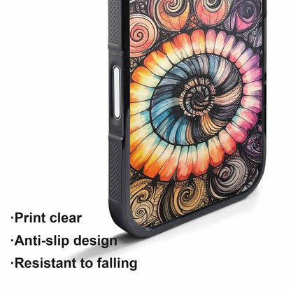iPhone 17 Pro Max Case — Tie Dye Swirls (black Tie Dye, Custom Made Phone Cover