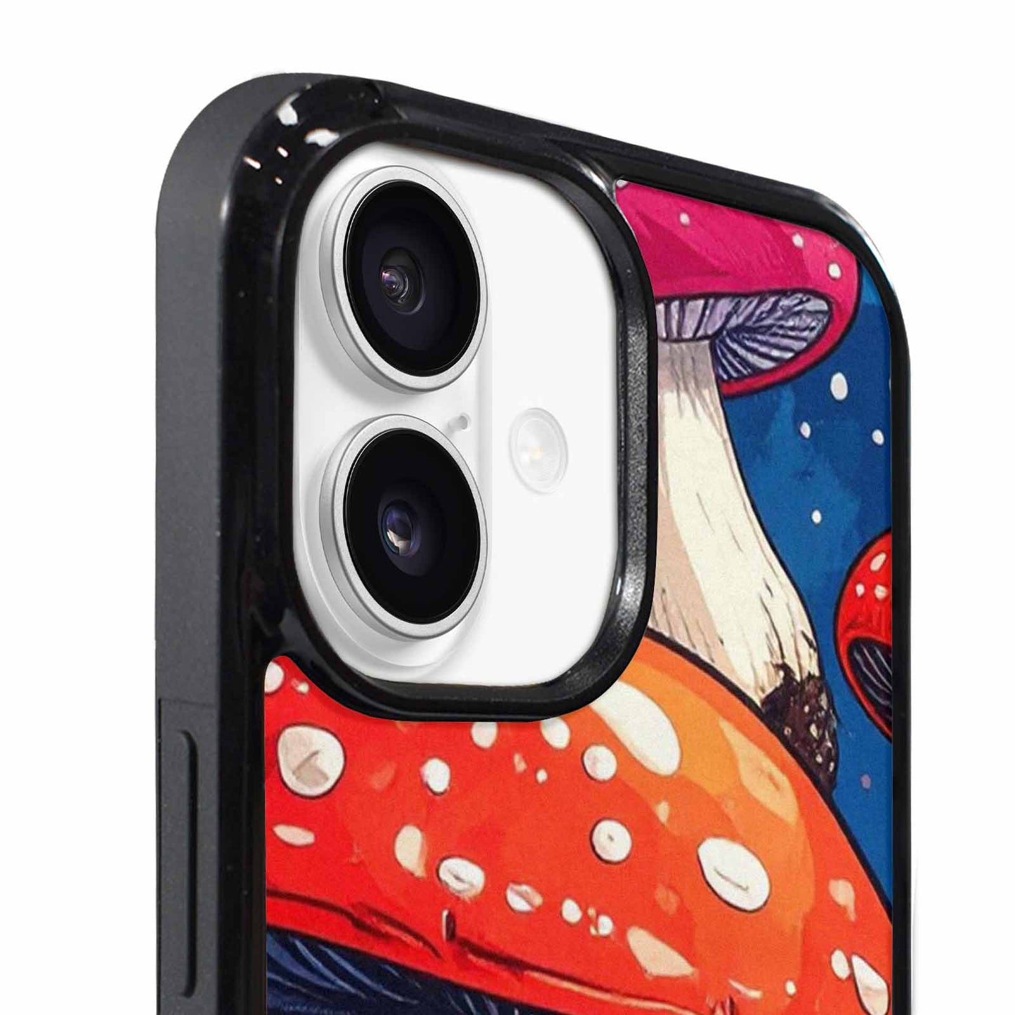 iPhone 17 Case — Vivid Winter Mushroom Cartoon Cute, Custom Printed Phone Case