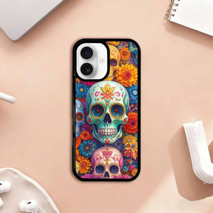 iPhone 17 Case — Ornate Candy Color Skull Gothic Skulls, Personalized Phone Case
