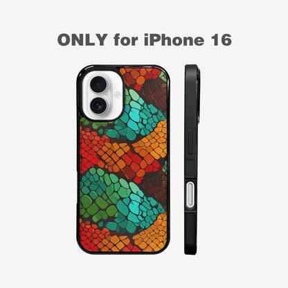 iPhone 16 Case — Dark Snake Print Custom, Unique Phone Case Design