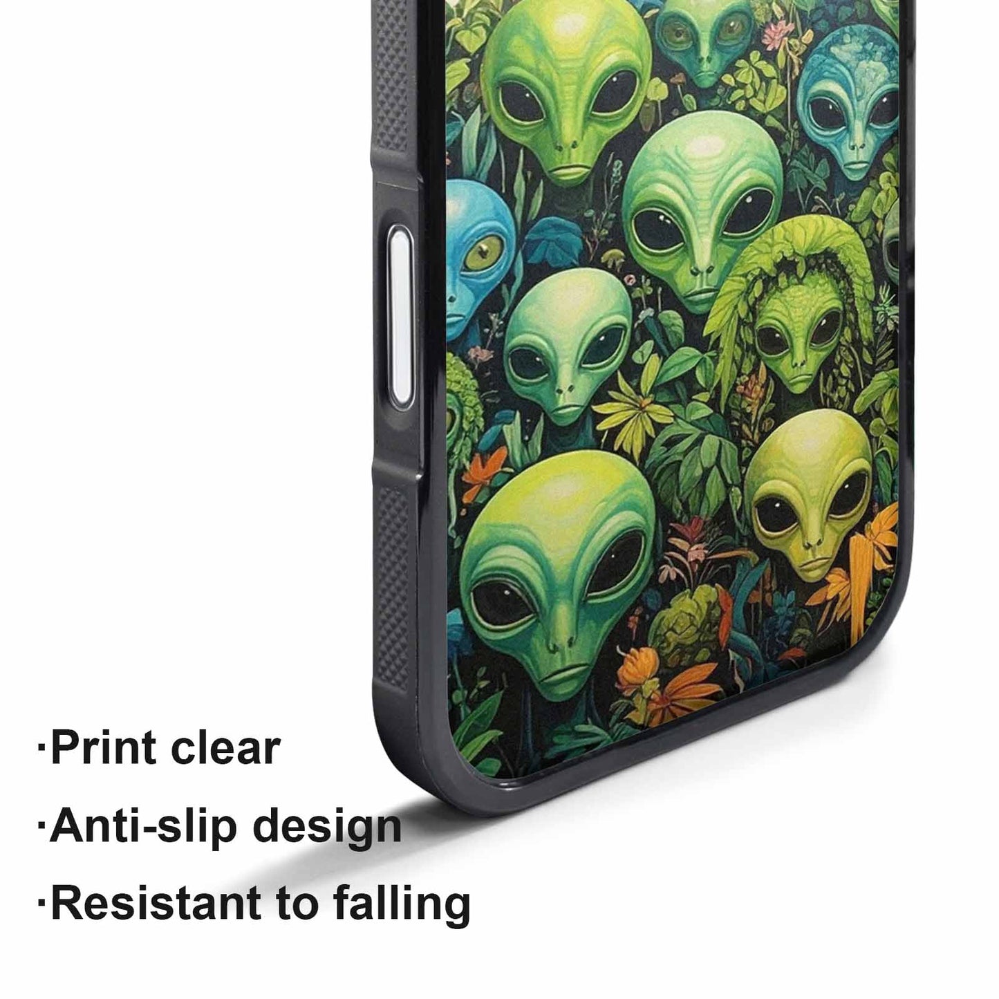 iPhone 17 Pro Max Case — Aliens Pattern Hundreds Of Alien Scifi, Customized Protective Case